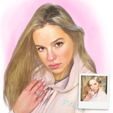 Frau als Cartoon Bild zum bestellen